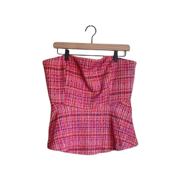 Anthropologie Smocked Peplum Blouse in Pink and Orange - Picture 6 of 10